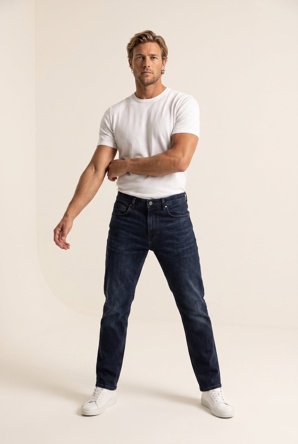 JSCO Erkek Texas Yüksek Bel Fermuarlı Boru Paça Jean Pantolon JS4412-F08