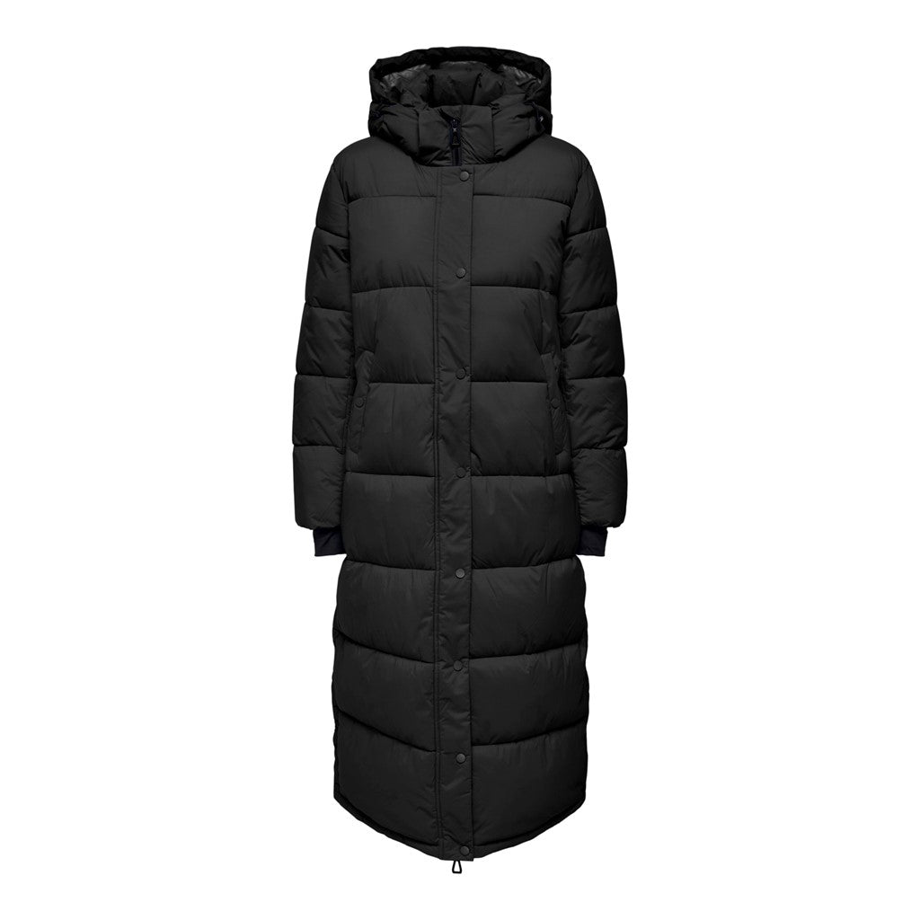 Only Oversize Kapüşonlu Maxi Kadın Kaban - Sıcak ve Şık Kışlık