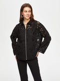 Women's Self-Jacquard Relaxed Fit Unlined Jacket by Faik Sönmez