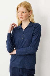 Kadın Polo Yaka Angelina Basic Bluz DESEN