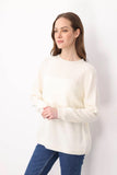 Women's Crew Neck Classic Wool Sweater Pattern