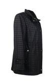 Ekol BB Minimalist Checked Midi Women's Coat - Everyday Chic