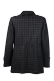 Ekol BB Minimalist Checked Midi Women's Coat - Everyday Chic