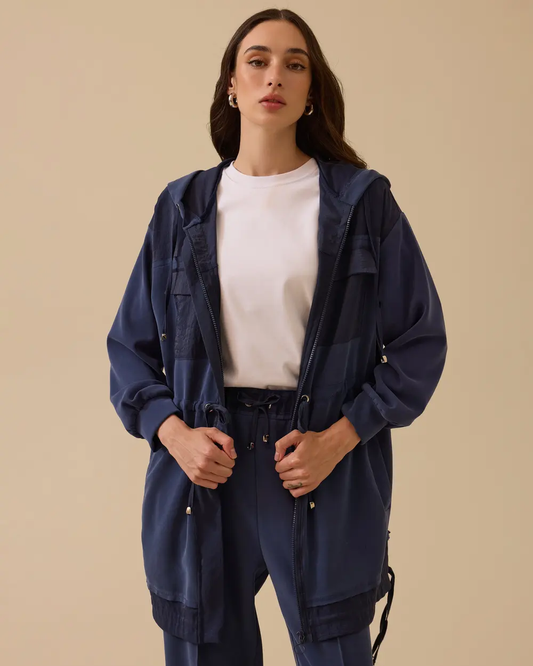 çift kumaşlı kapüşonlu kap Scl