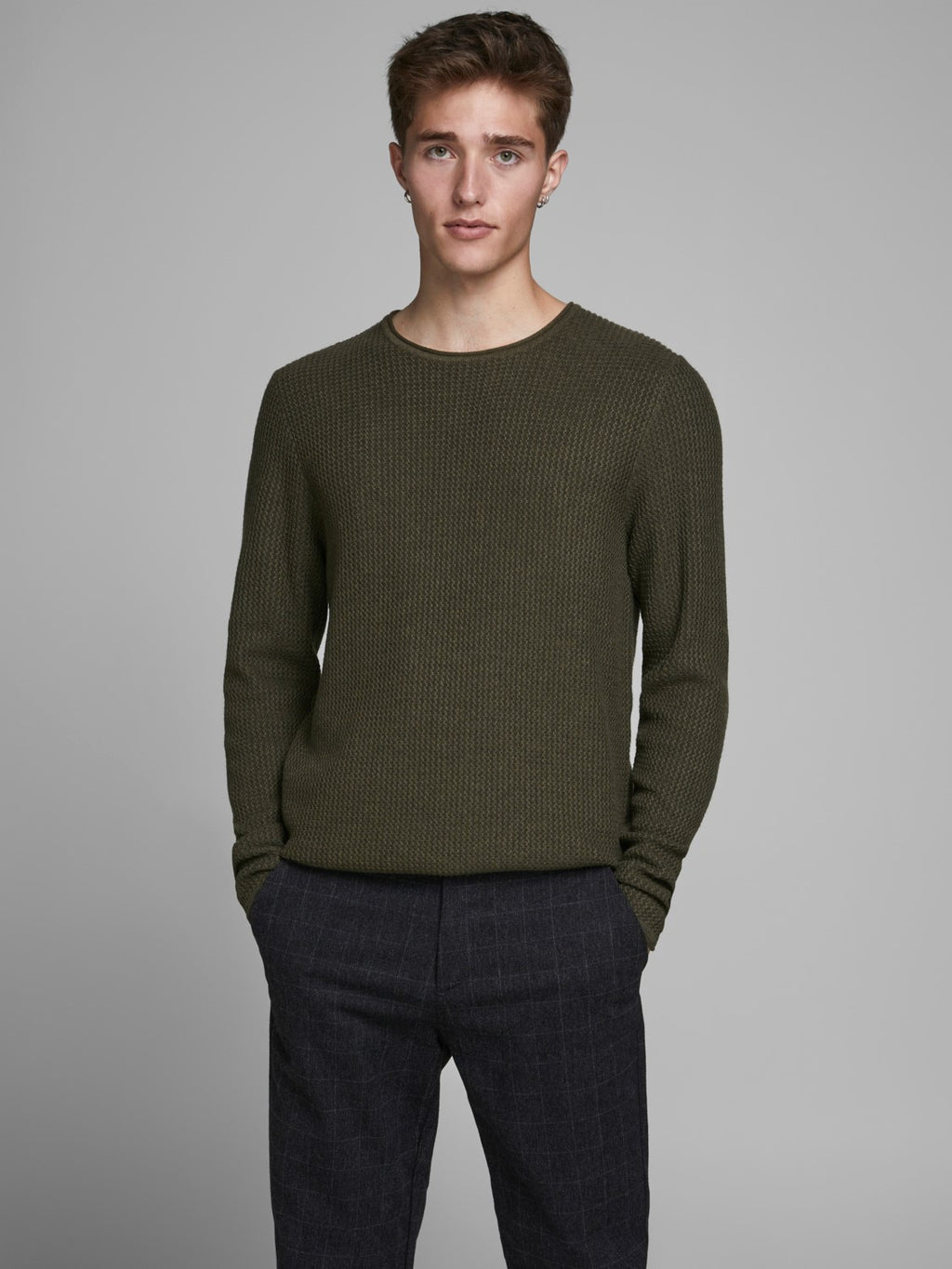 Jack&Jones Minimalist Erkek Kazak - Uzun Kol - Regular Fit