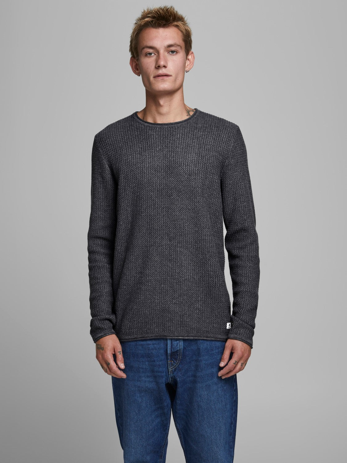 Jack&Jones Minimalist Erkek Kazak - Uzun Kol - Regular Fit