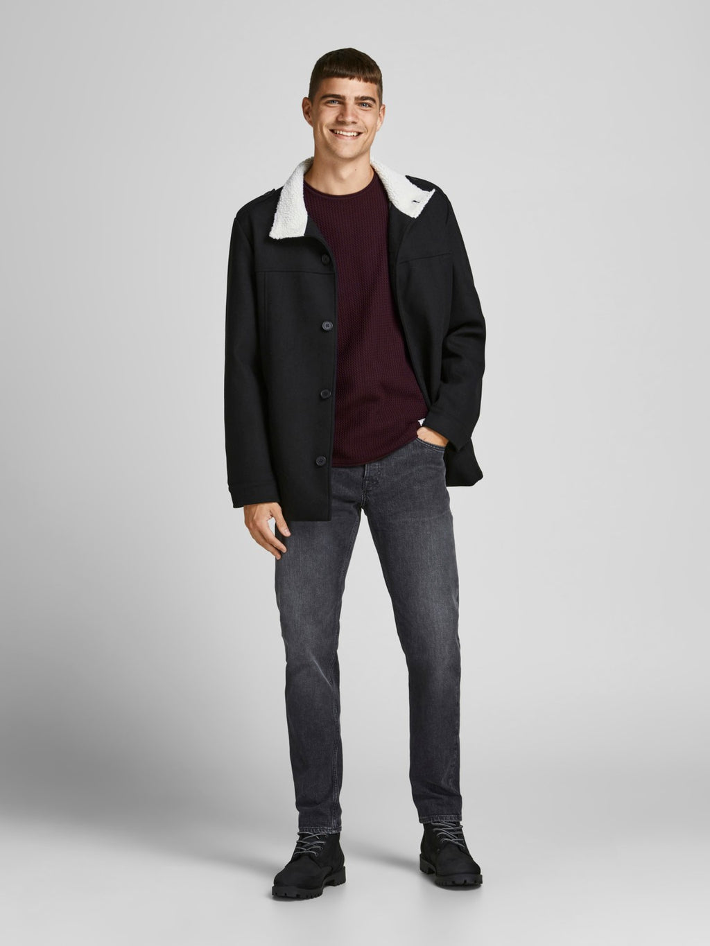 Jack&Jones Minimalist Erkek Kazak - Uzun Kol - Regular Fit