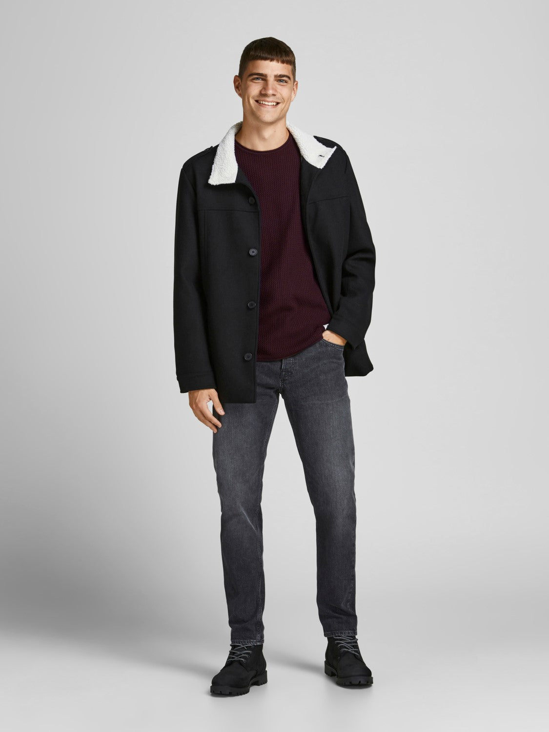 Jack&Jones Minimalist Erkek Kazak - Uzun Kol - Regular Fit