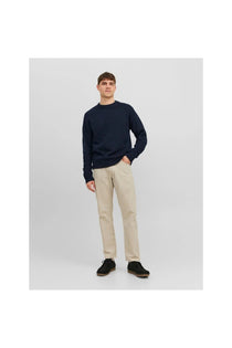Jack&Jones Oversize Yuvarlak Yaka Erkek Kazak - Minimalist Günlük Stil - Hemen Al!