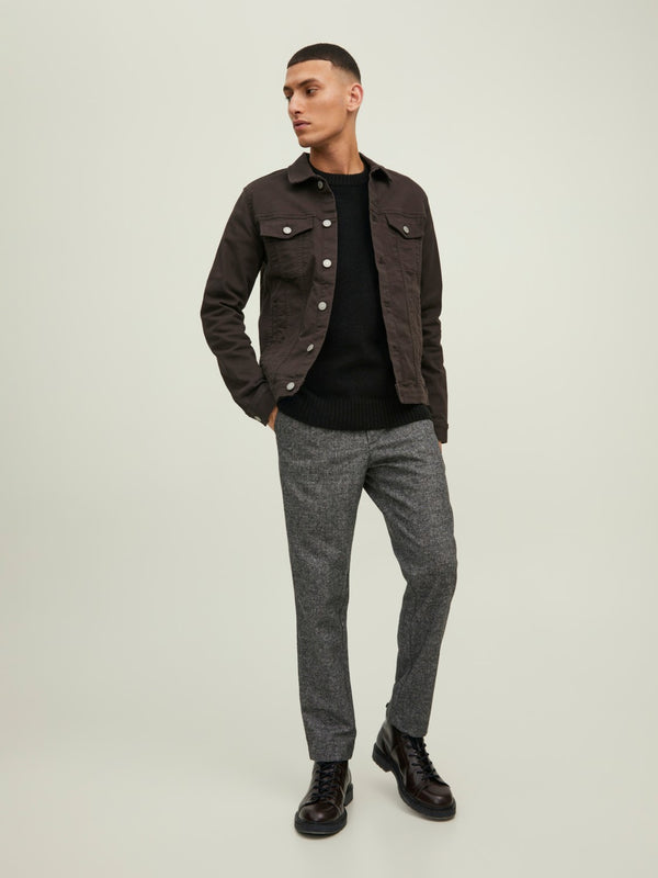 Jack&Jones Oversize Yuvarlak Yaka Erkek Kazak - Minimalist Günlük Stil - Hemen Al!