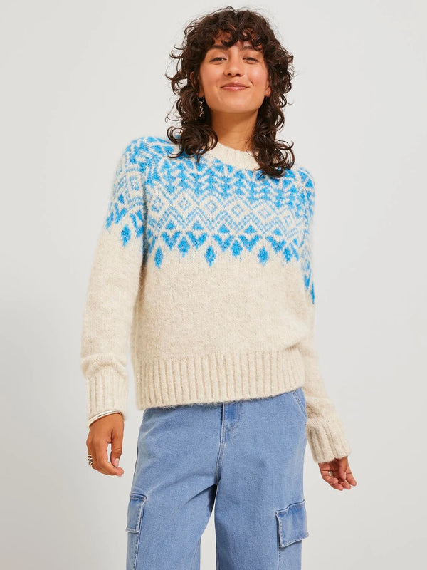 Jack&Jones JJXX Oversize Yuvarlak Yaka Kadın Kazak - Minimalist Tarz
