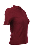Ten Women's Minimalist Short-Sleeve Turtleneck Sweaters - Chic for Everyday Use