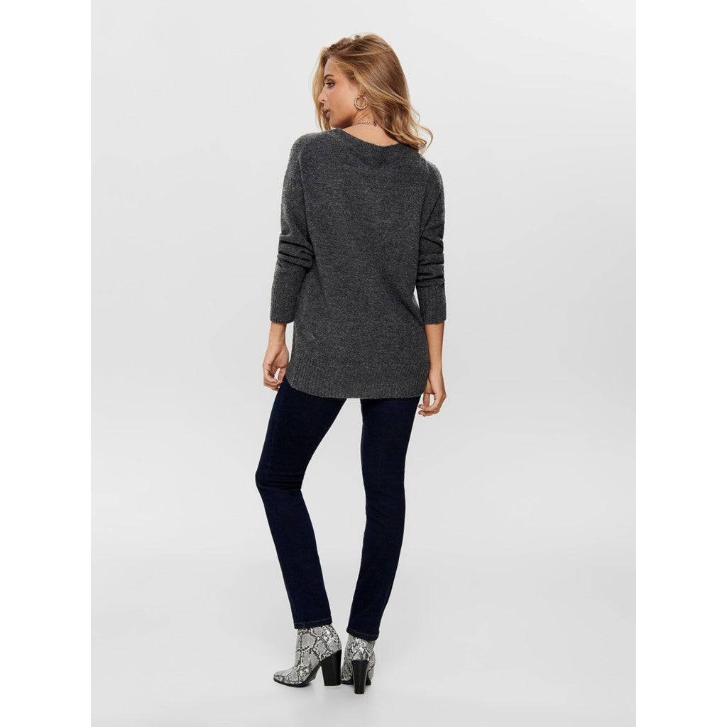 Only Oversize Minimalist Kadın Kazak - Uzun Kol, Rahat Kesim