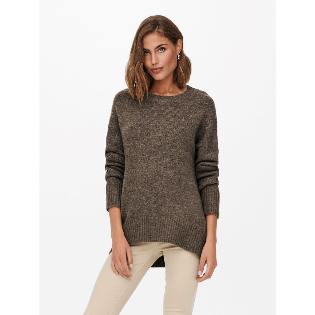 Only Oversize Minimalist Kadın Kazak - Uzun Kol, Rahat Kesim