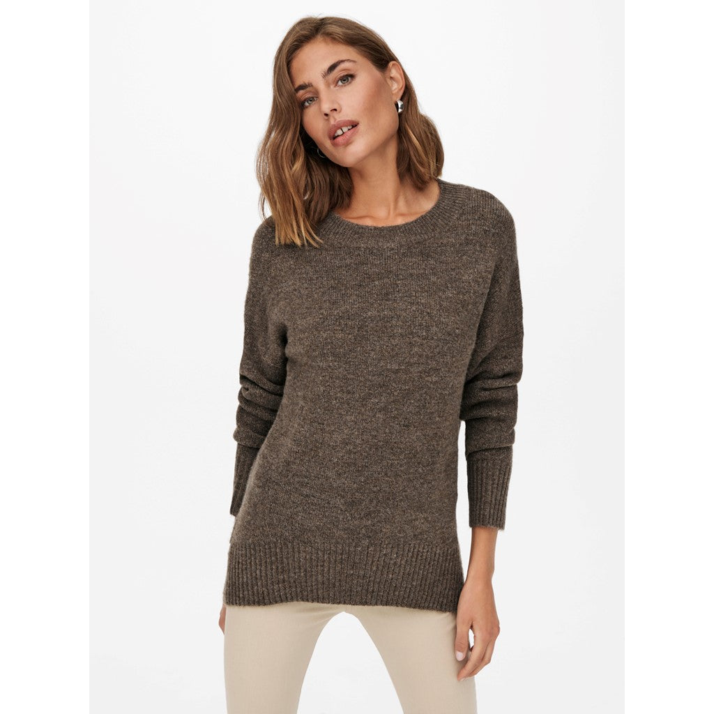 Only Oversize Minimalist Kadın Kazak - Uzun Kol, Rahat Kesim