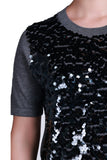 Sempre Short-Sleeve Sequin Minimalist Women's Sweater - Casual & Party