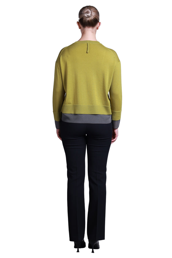 Sempre Oversize Yuvarlak Yaka Uzun Kol Kadın Kazak - Minimalist Tasarım