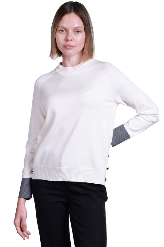 Sempre Minimalist Long-Sleeve Women's Sweater - Comfortable and Stylish
