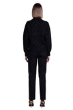 Sempre Oversize Minimalist Semi-Turtleneck Long-Sleeve Sweater