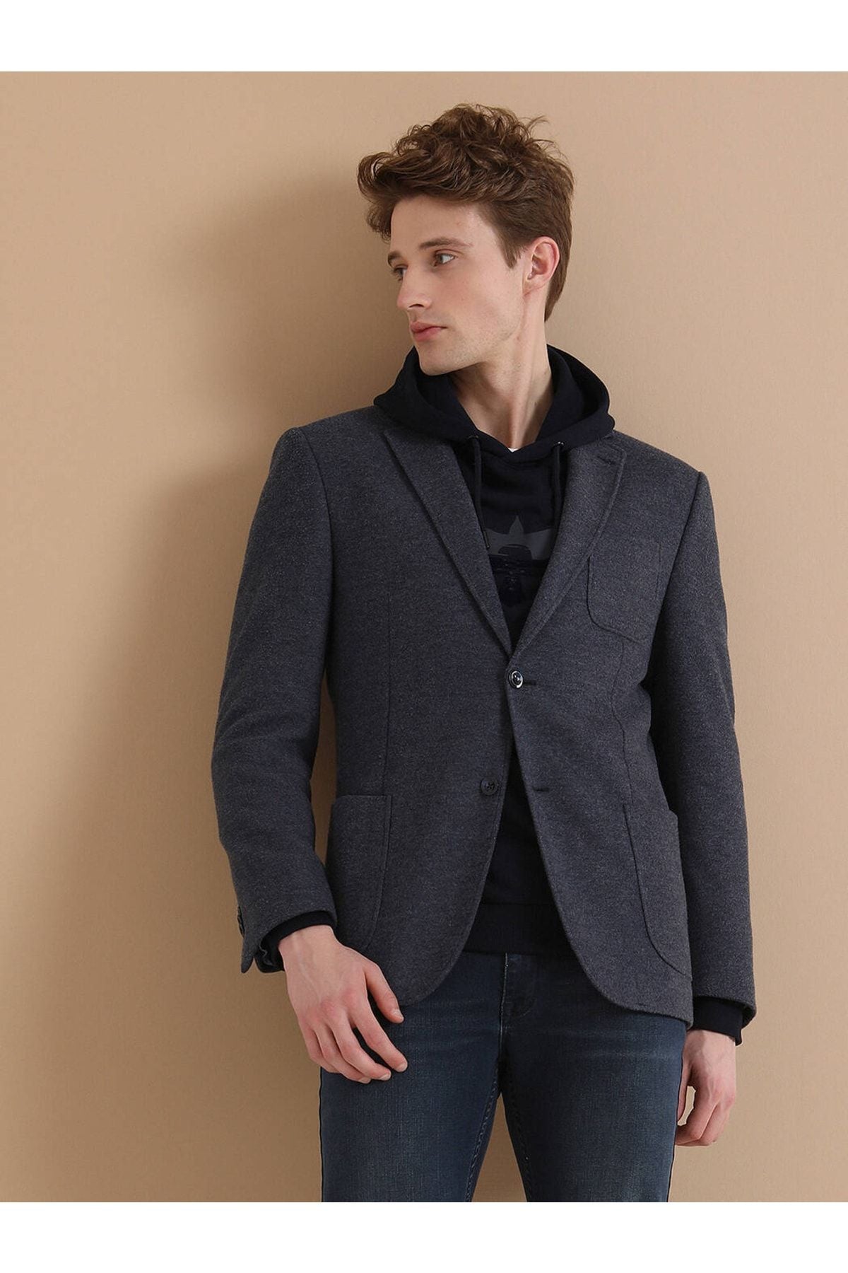 Kip Minimalist Erkek Ceket - Regular Fit Günlük Blazer - CK-2009 Secondary image