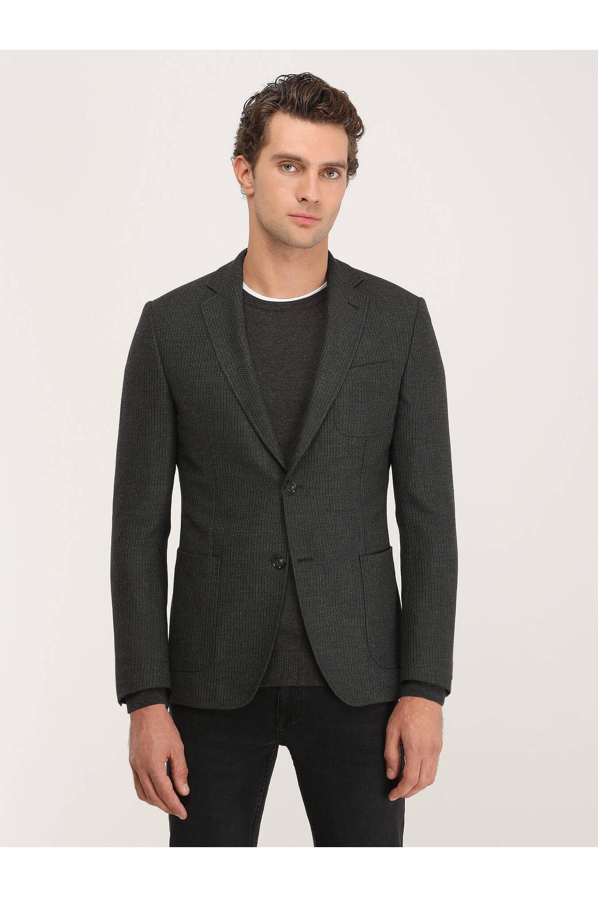 Kip CK-2110 Minimalist Regular Fit Erkek Ceket - İnce Çizgili Main image