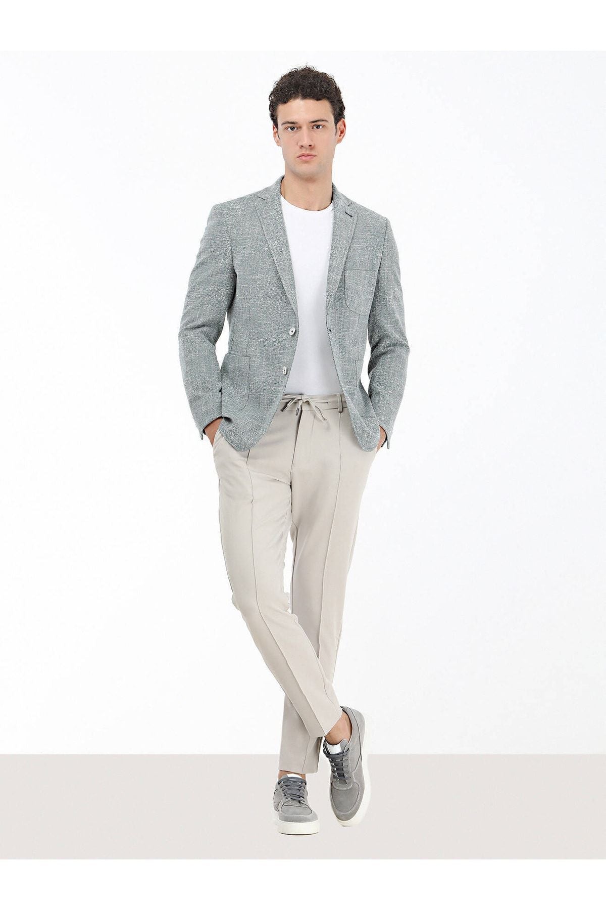 Kip Minimalist Regular Fit Erkek Keten Ceket CK-2216 - Günlük ve Şık İkincil görsel