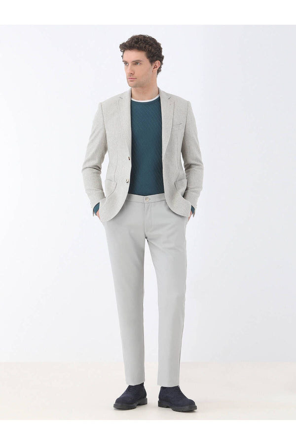 Kip Minimalist Çizgili Erkek Ceket - Regular Fit