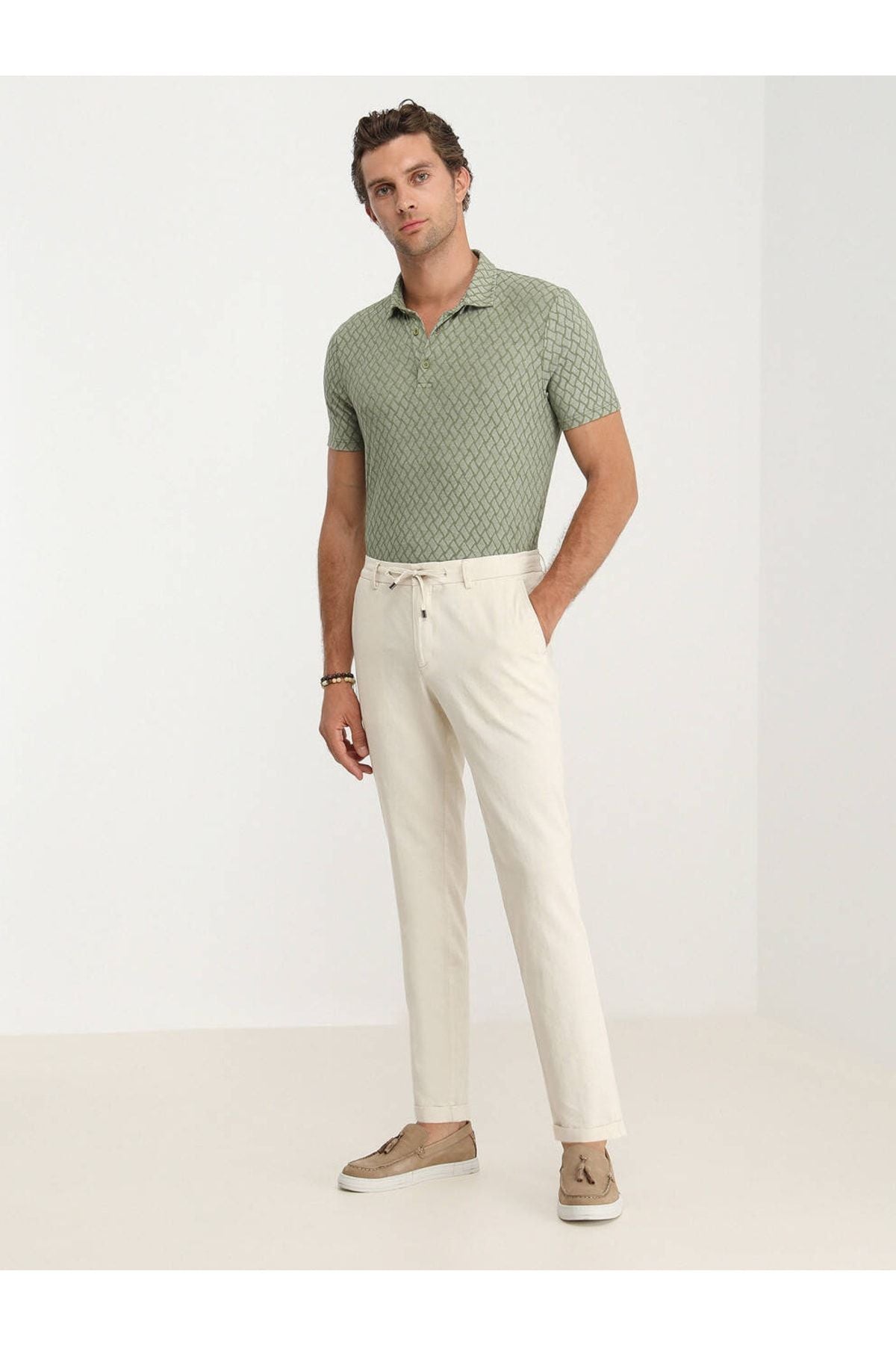 Kip Erkek Regular Fit Keten Pantolon - Minimalist Stil - PANT-2482 Main image