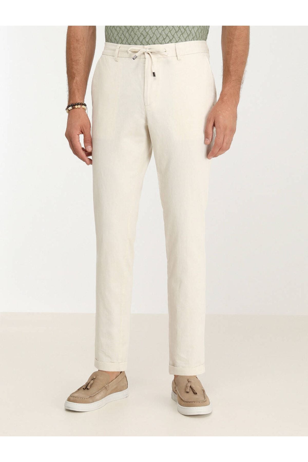 Kip Erkek Regular Fit Keten Pantolon - Minimalist Stil - PANT-2482 Secondary image