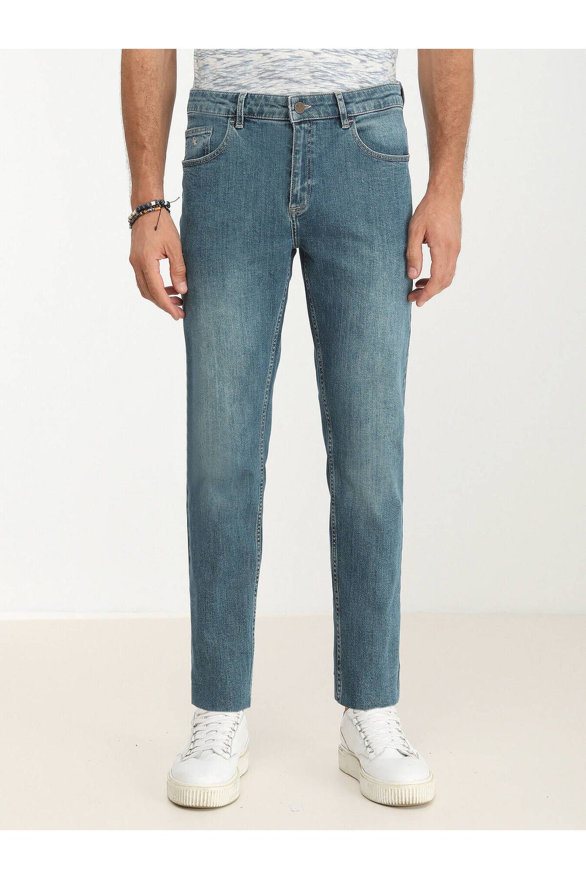 Kip Erkek Minimalist Jean Pantolon - Regular Fit Günlük Main image