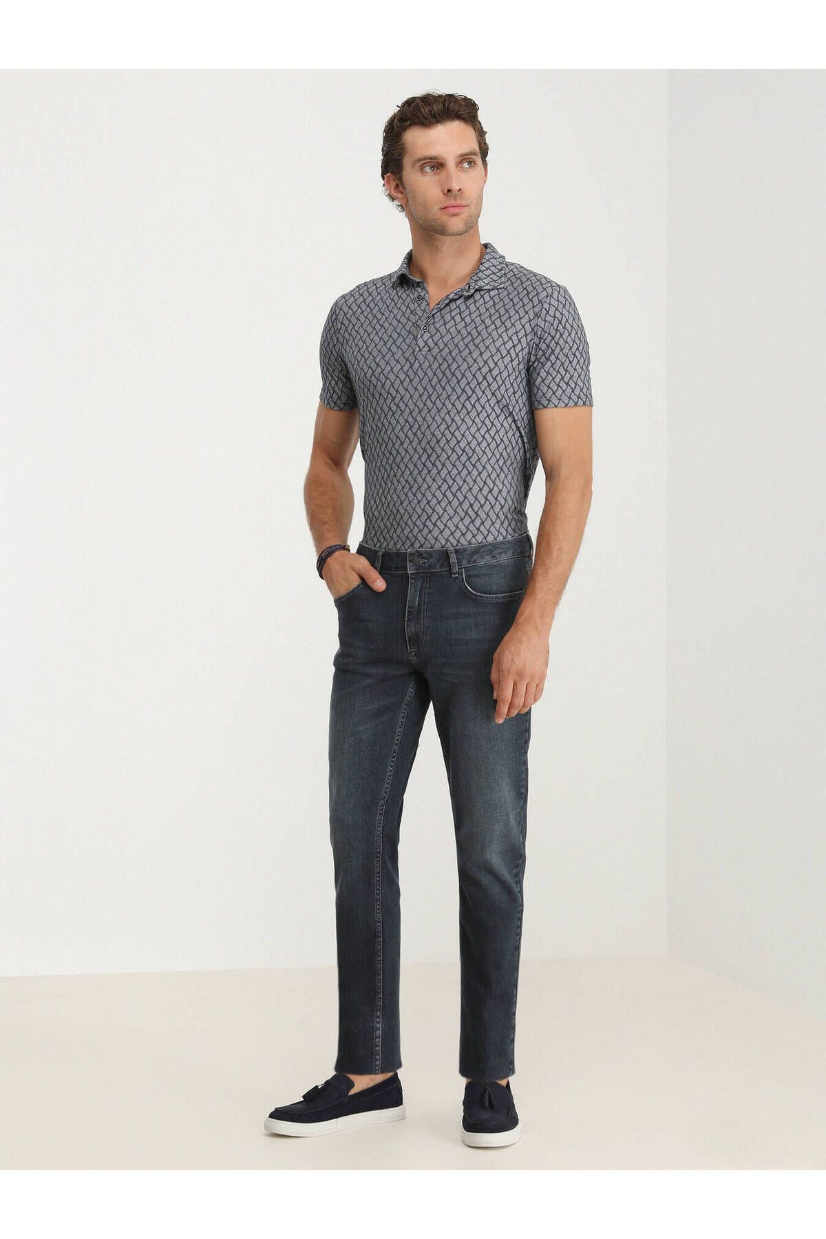 Kip Minimalist Erkek Jean Pantolon - Regular Fit Günlük Kot Main image