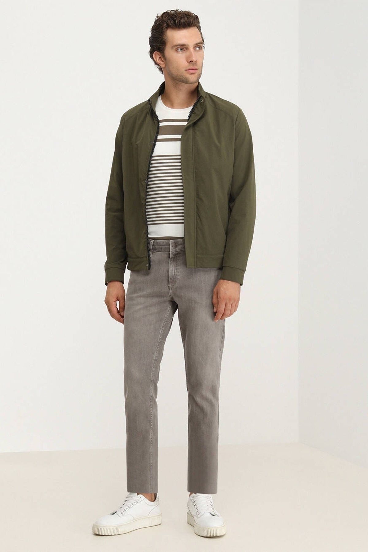 Kip Minimalist Erkek Mont - Regular Fit Uzun Kol Günlük Main image