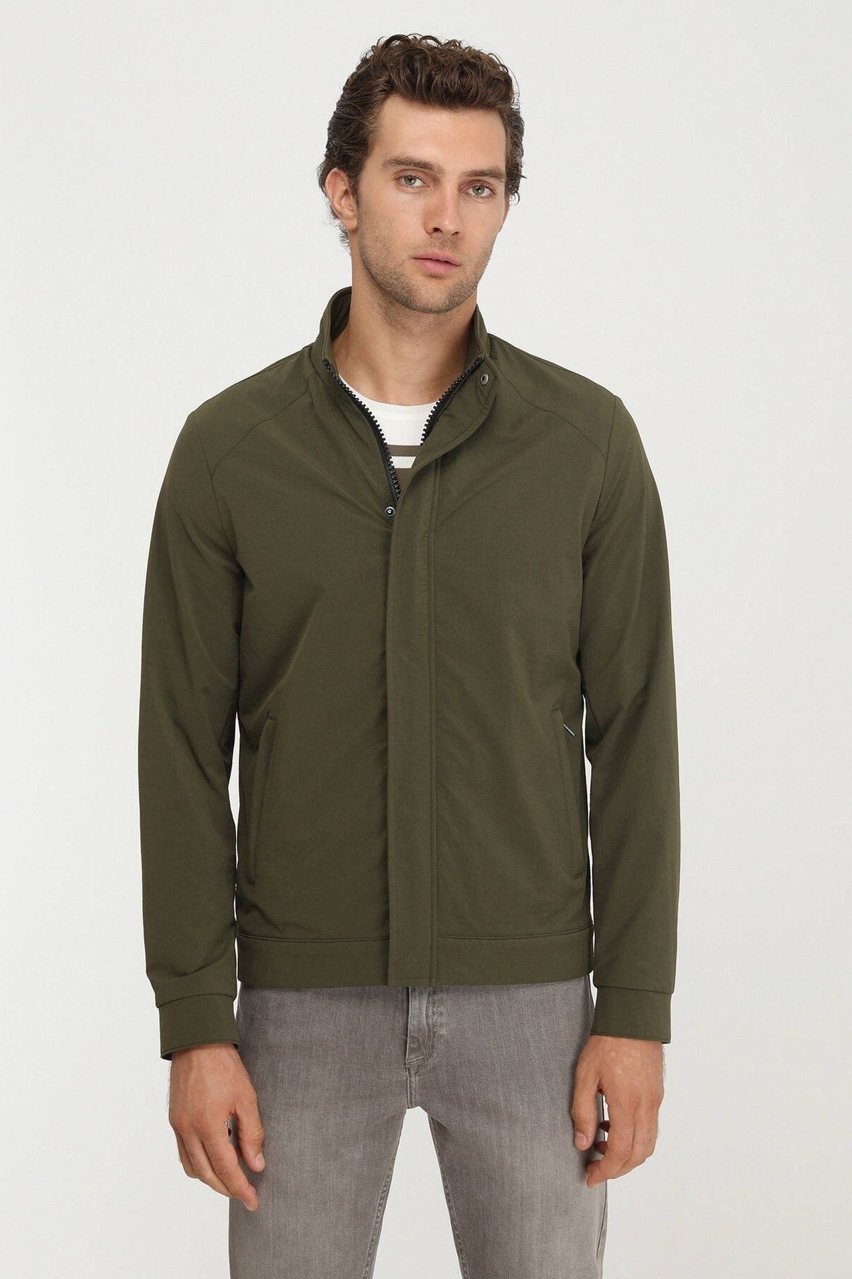 Kip Minimalist Erkek Mont - Regular Fit Uzun Kol Günlük Secondary image
