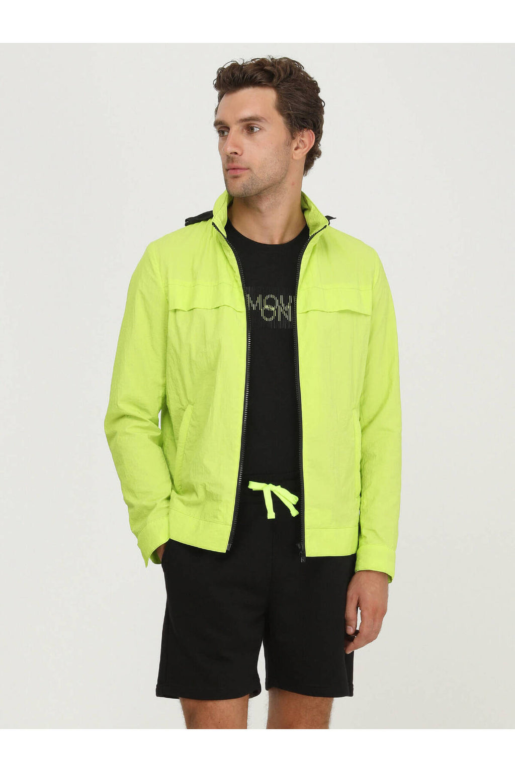 Kip Erkek Oversize Neon Sweatshirt - Minimalist Stil