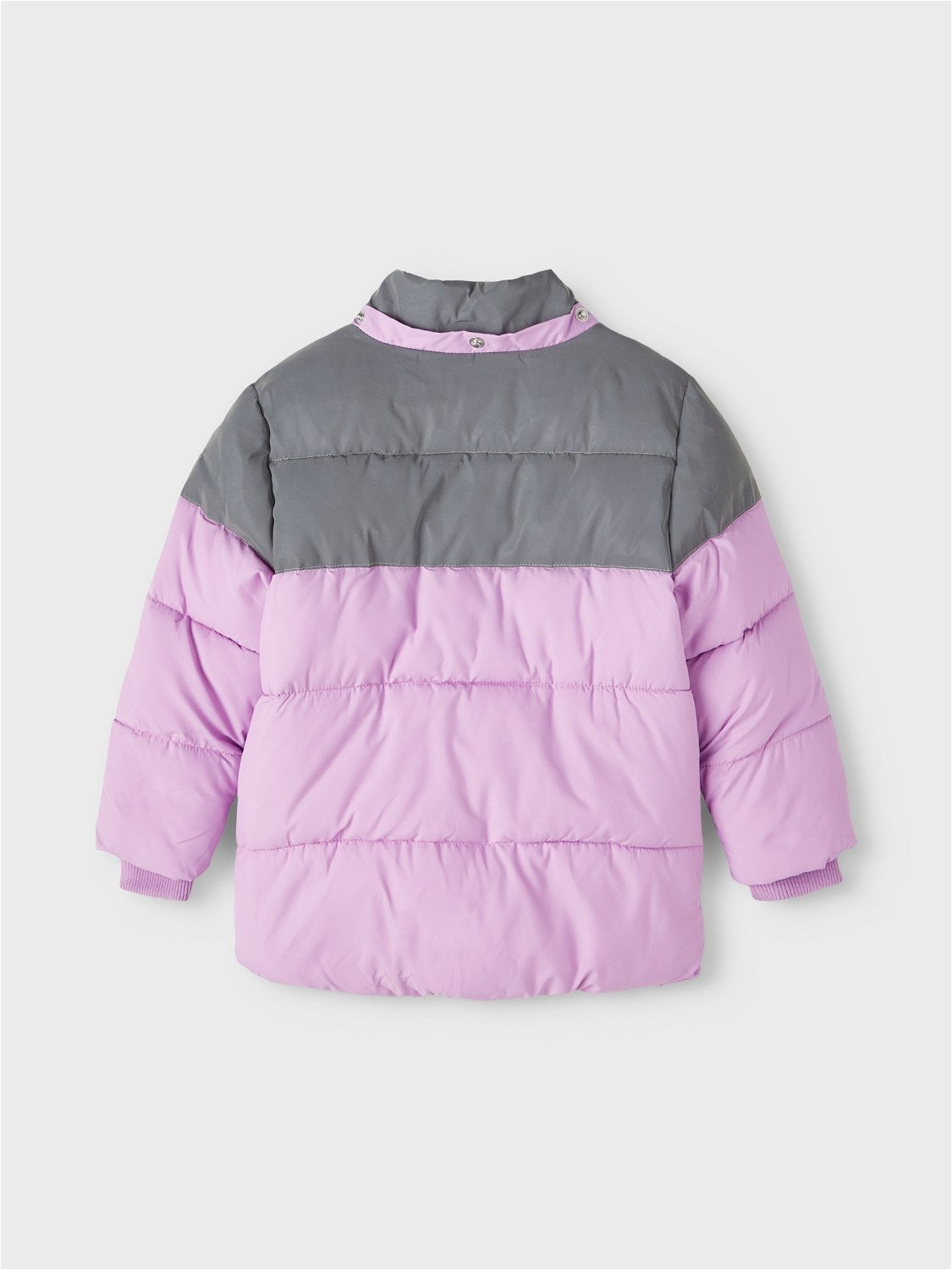 Name It Kız Çocuk Kapüşonlu Fermuarlı Polyester Şişme Mont Tek Boynuzlu At Detaylı