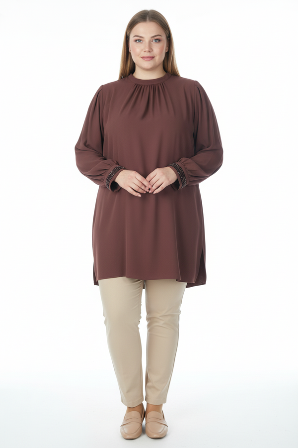 kol detaylı tunik Scl