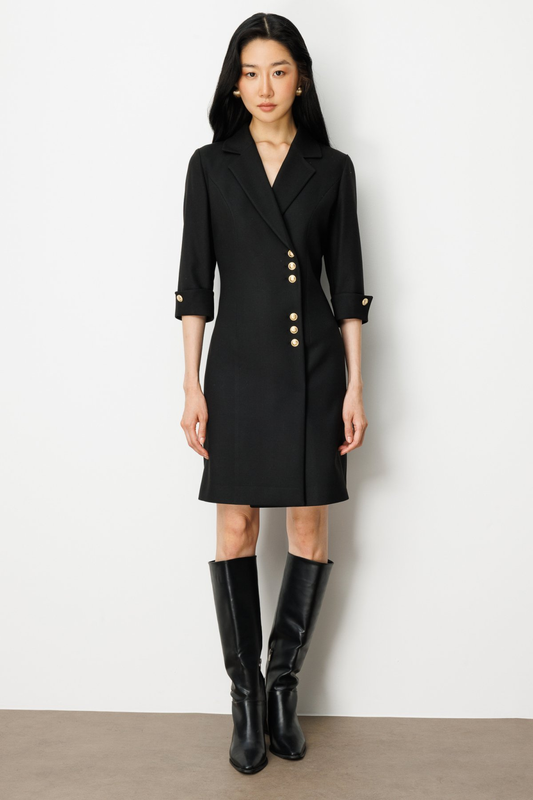Double-Breasted Button-Down Dress from Ekol
