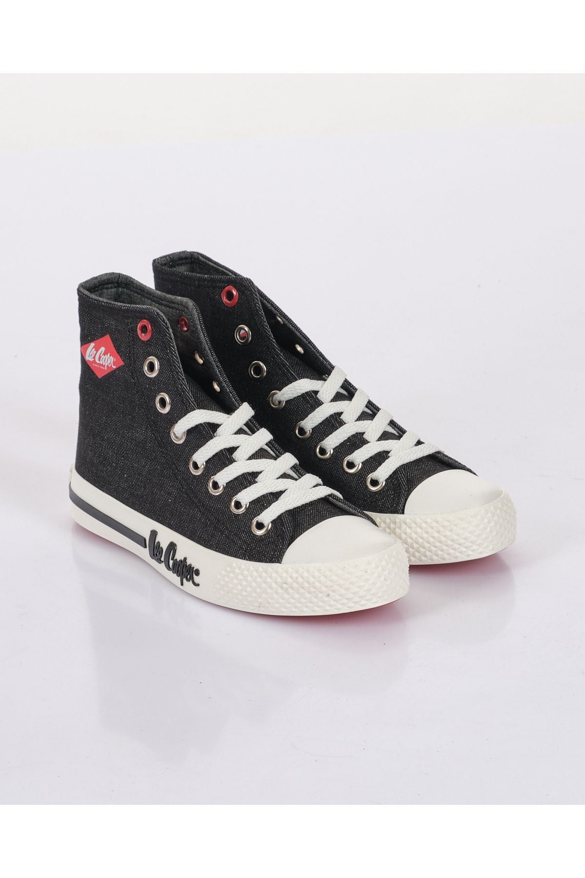 Lee Cooper Kadın Denim Sneaker Ayakkabı - Yüksek Bilekli, Minimalist Streetwear Secondary image