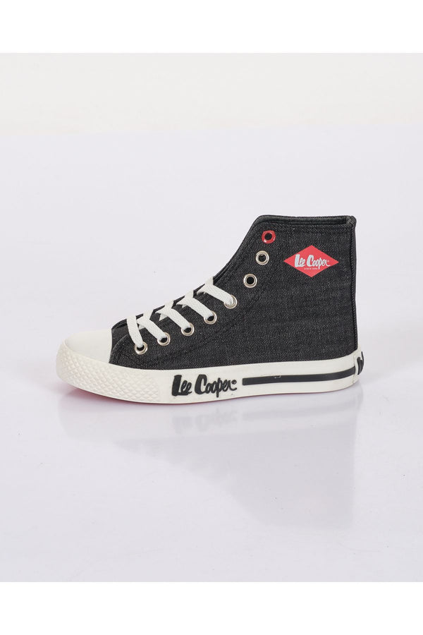 Lee Cooper Kadın Denim Sneaker Ayakkabı - Yüksek Bilekli, Minimalist Streetwear