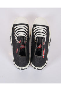 Lee Cooper Kadın Denim Sneaker Ayakkabı - Yüksek Bilekli, Minimalist Streetwear