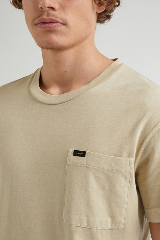 Lee Erkek Oversize Minimalist Cep Detaylı Tişört - Günlük Stil