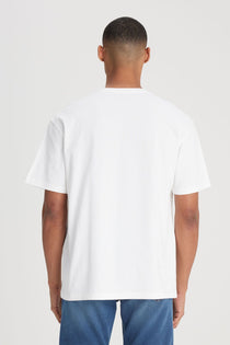Lee Erkek Bisiklet Yaka Pamuklu Kısa Kol T-Shirt Kabartma Logo Detayı