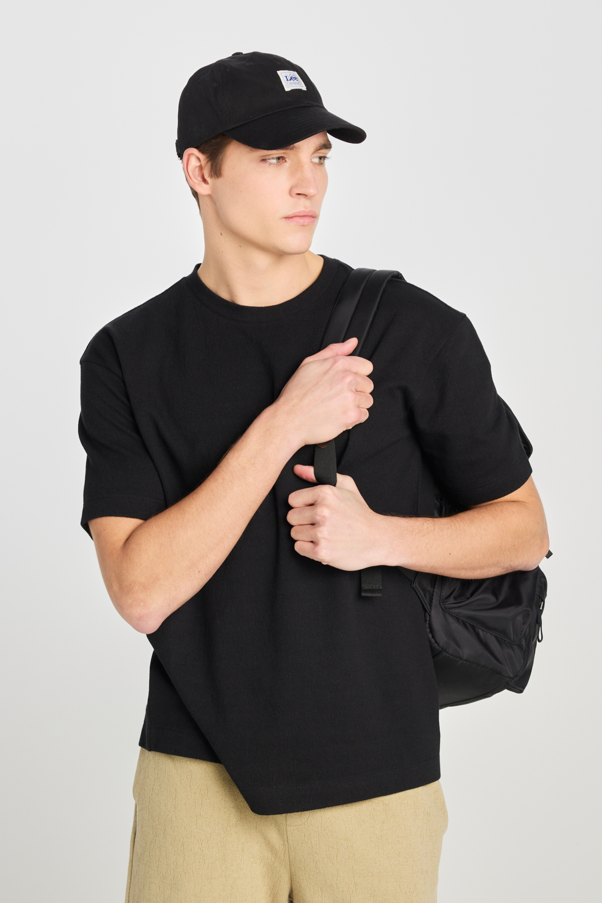 Lee Erkek Relaxed Fit Geniş Kesim Bisiklet Yaka Pamuklu T-Shirt Main image