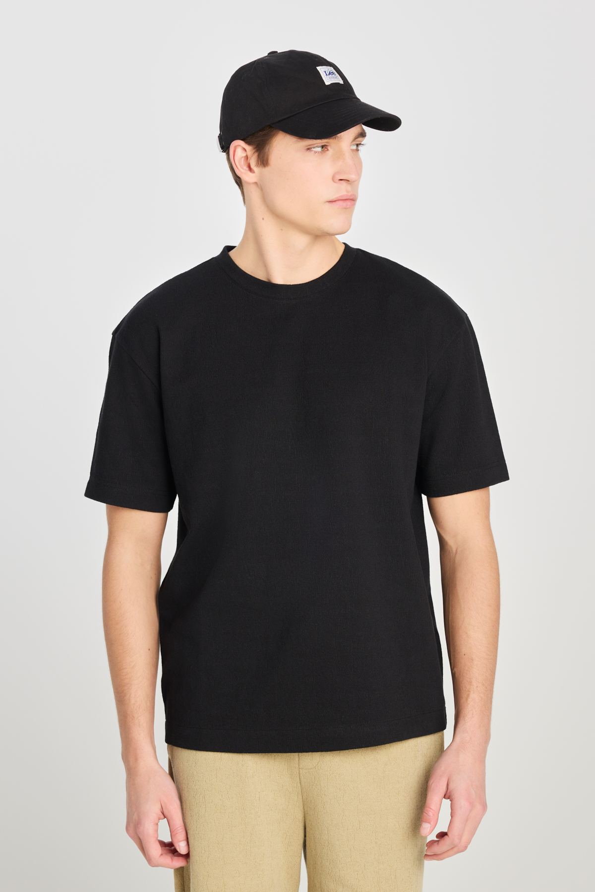 Lee Erkek Relaxed Fit Geniş Kesim Bisiklet Yaka Pamuklu T-Shirt Secondary image