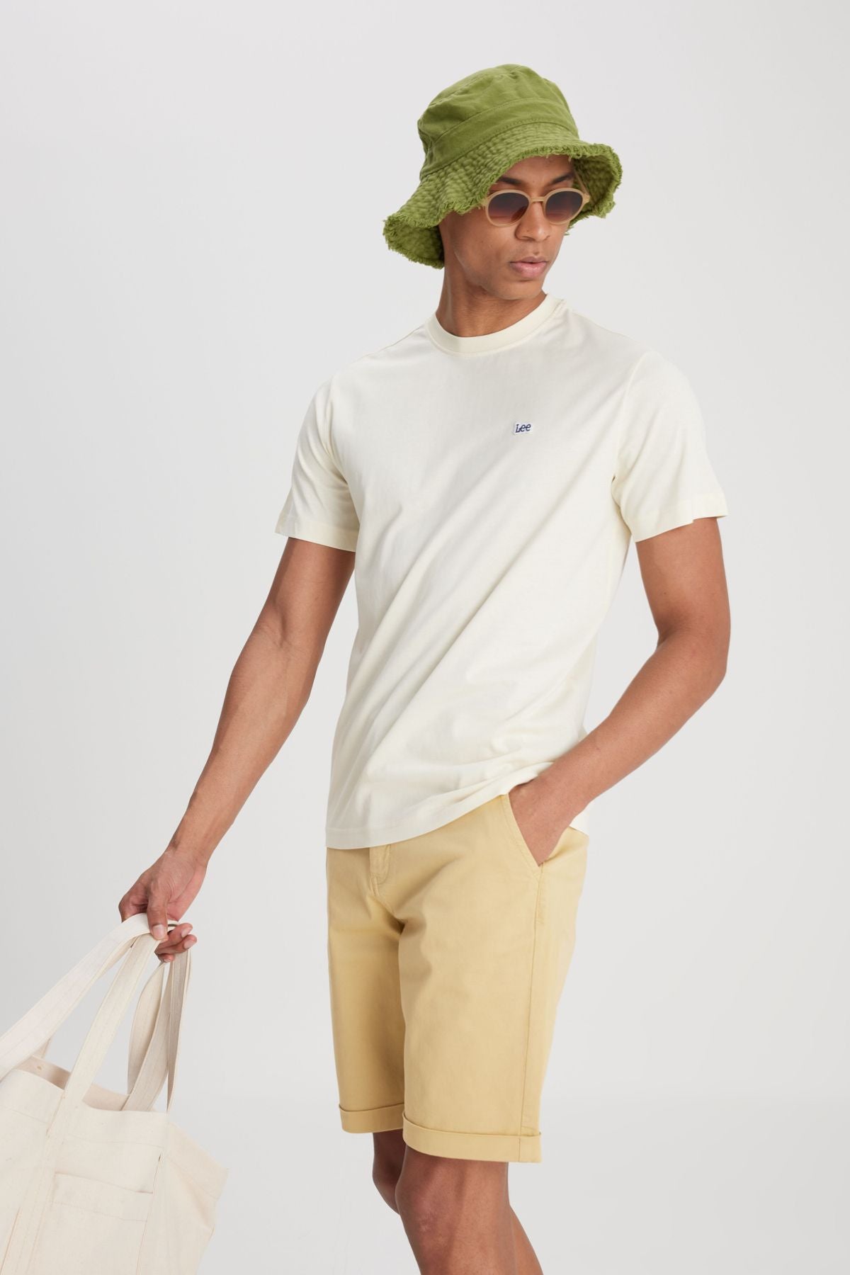 Lee Erkek Minimalist T-Shirt - Regular Fit - Kısa Kol - Günlük Secondary image