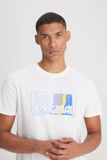 Lee Erkek Minimalist T-Shirt - Kısa Kol Yuvarlak Yaka - Günlük Stil