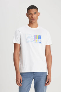 Lee Erkek Minimalist T-Shirt - Kısa Kol Yuvarlak Yaka - Günlük Stil