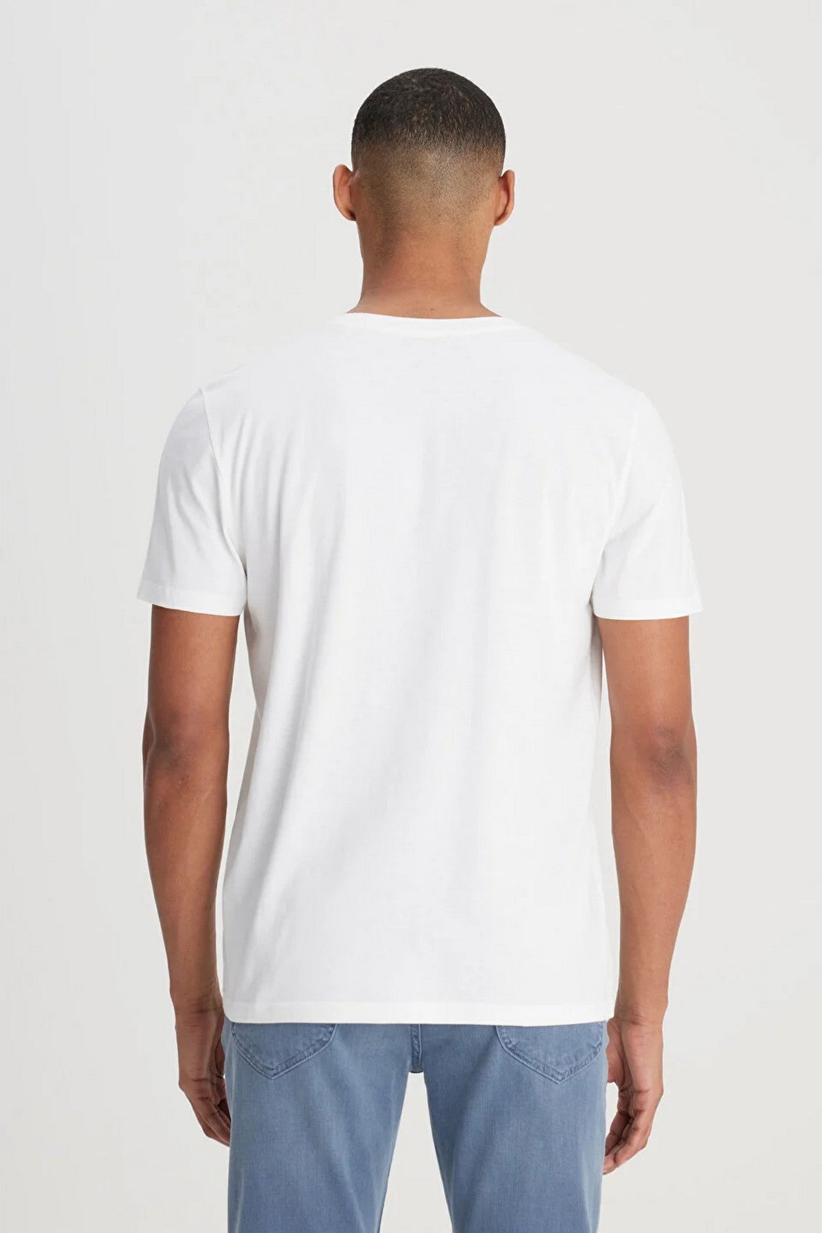 Lee Erkek Minimalist T-Shirt - Kısa Kol Yuvarlak Yaka - Günlük Stil