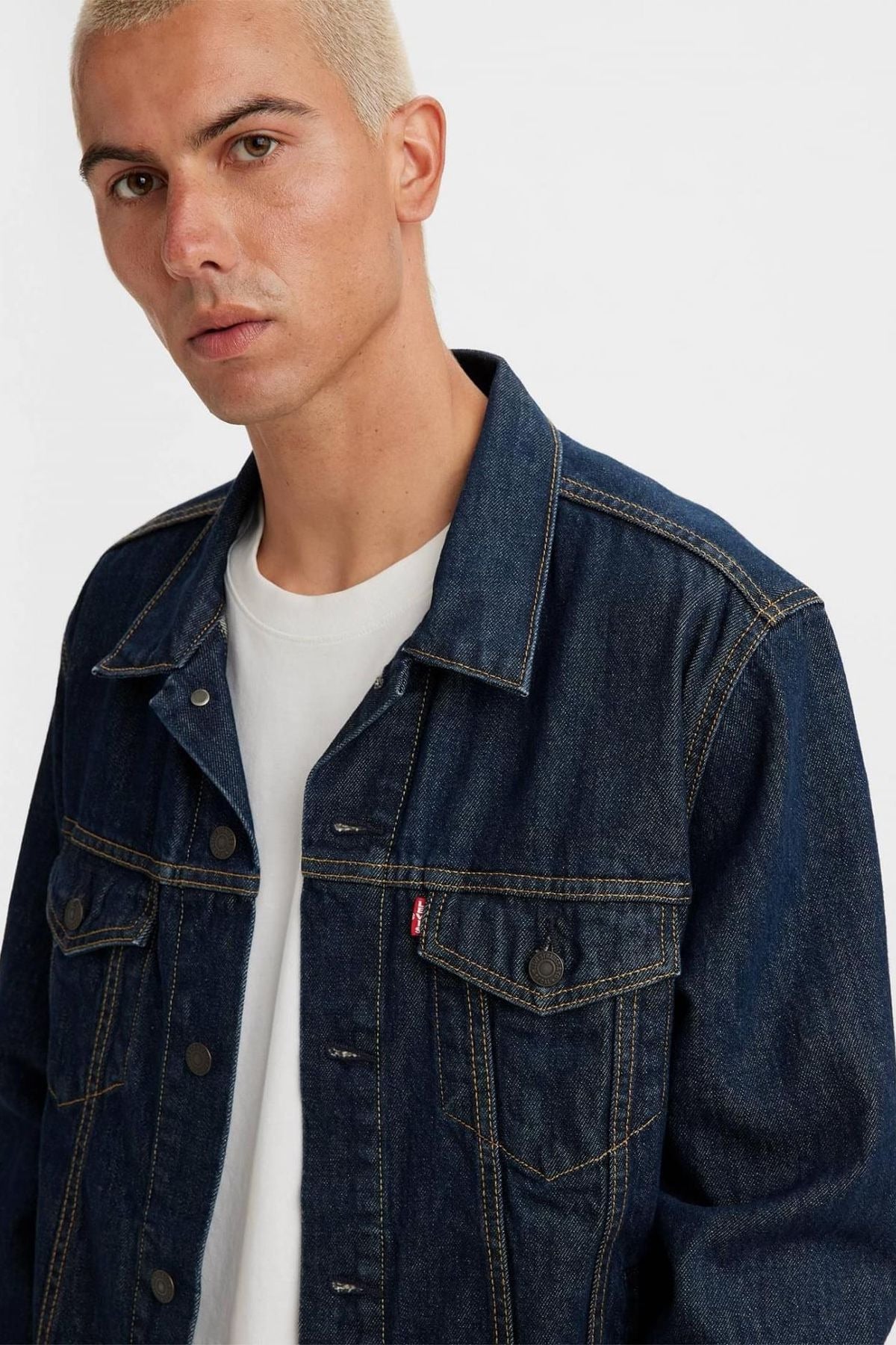 Levi's Erkek Denim Ceket: Klasik, Regular Fit, Uzun Kol, Günlük Kullanım