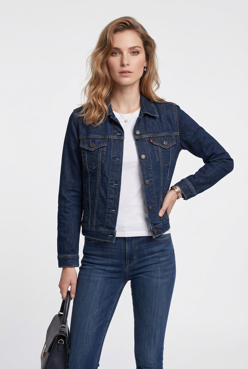 Levi's Erkek Denim Ceket: Klasik, Regular Fit, Uzun Kol, Günlük Kullanım Ana görsel